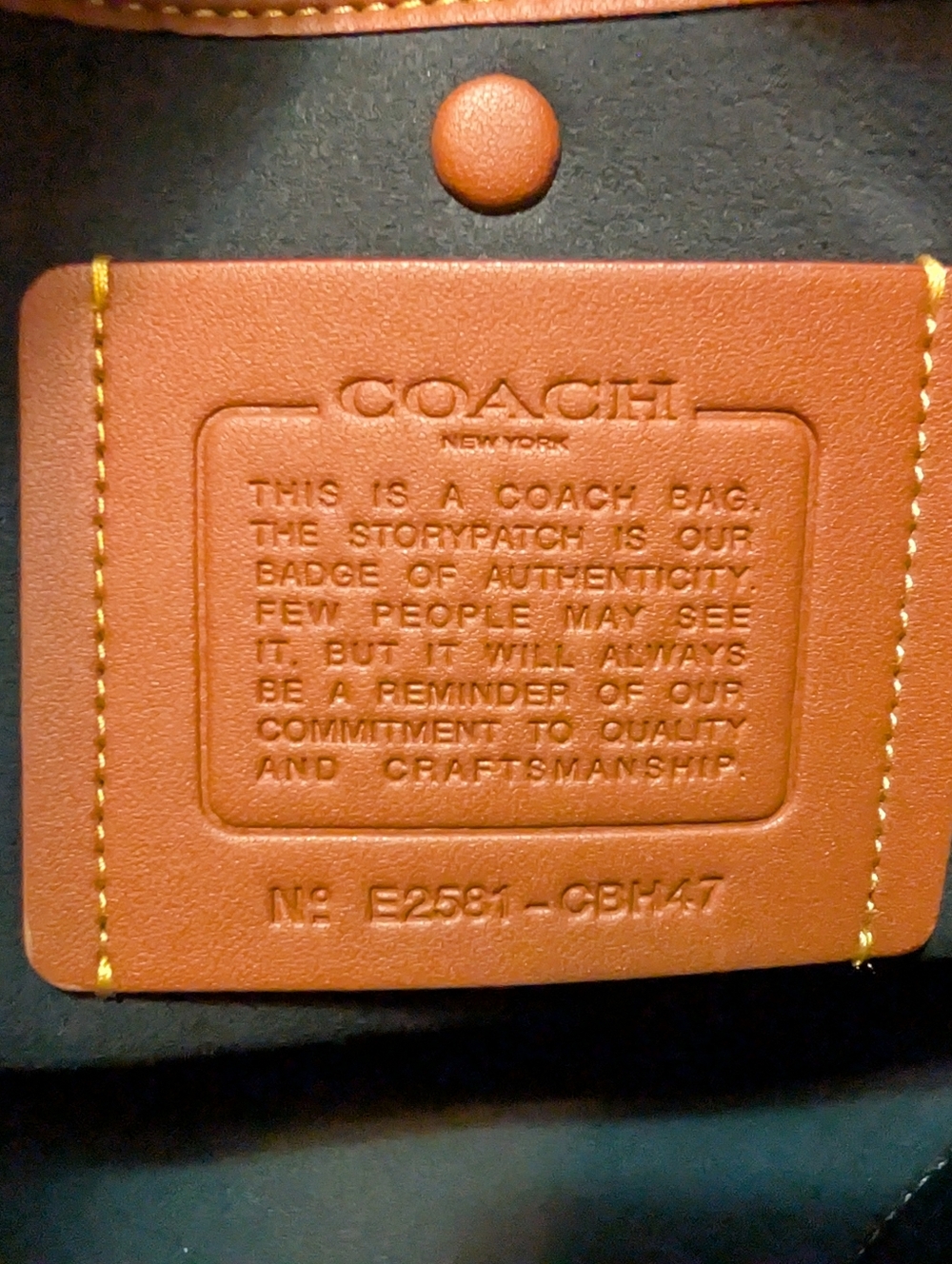 Coach Soft Empire 48 Loved Leather New - Picture 8 of 9